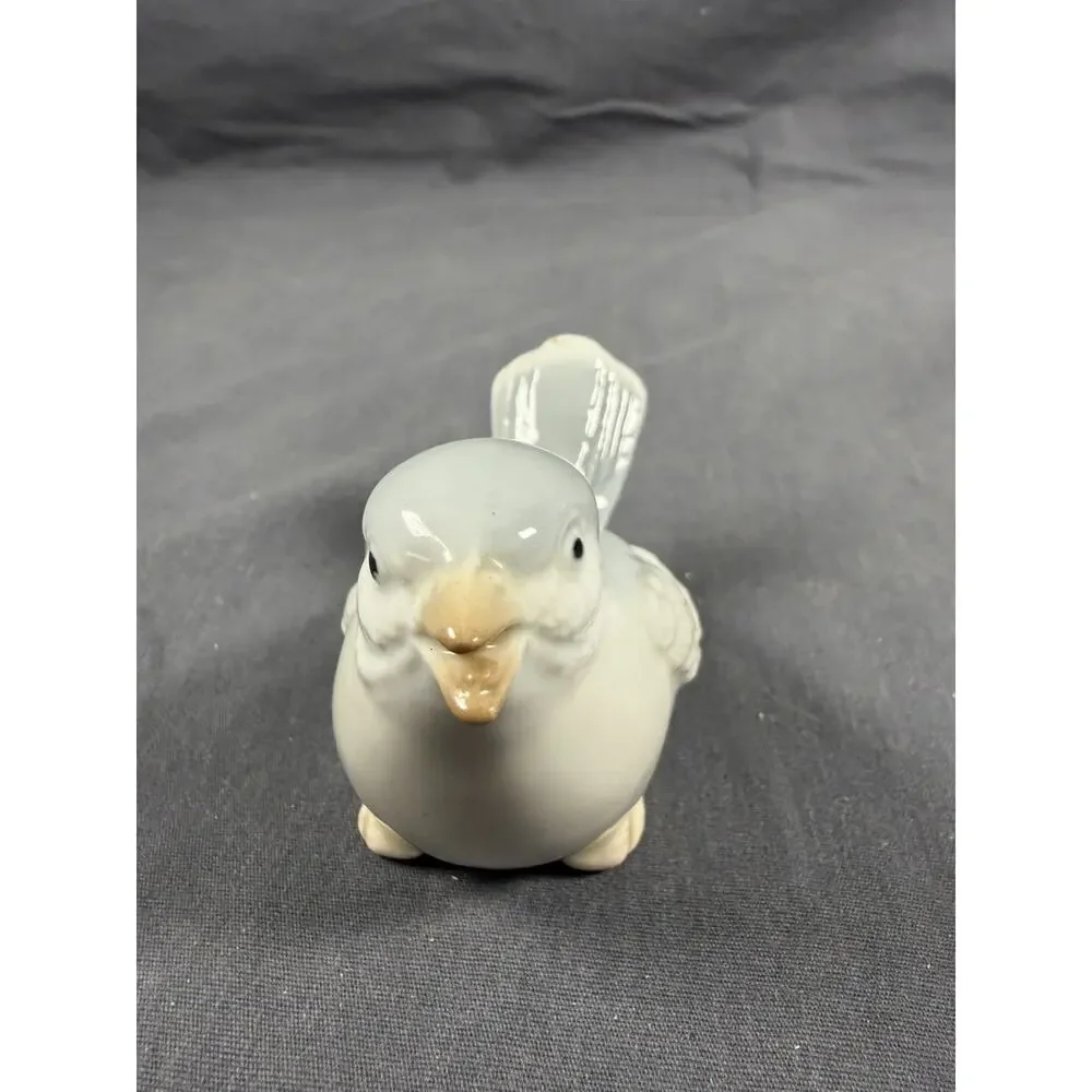 Vintage Otagiri Japan Porcelain Sparrow Bird Figurine Blue Gray